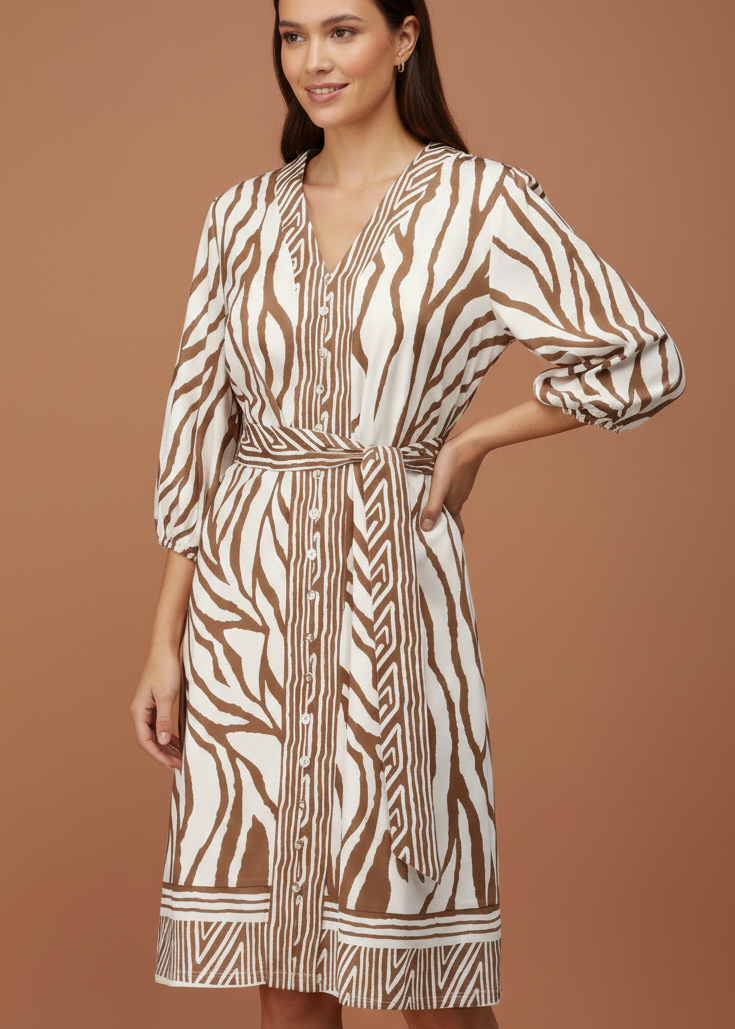 K-Design jurk met design C208