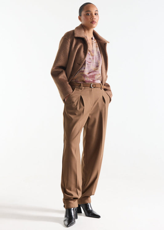 Jansen Amsterdam IARA BROEK barrel long button strap at bottom&nbsp;