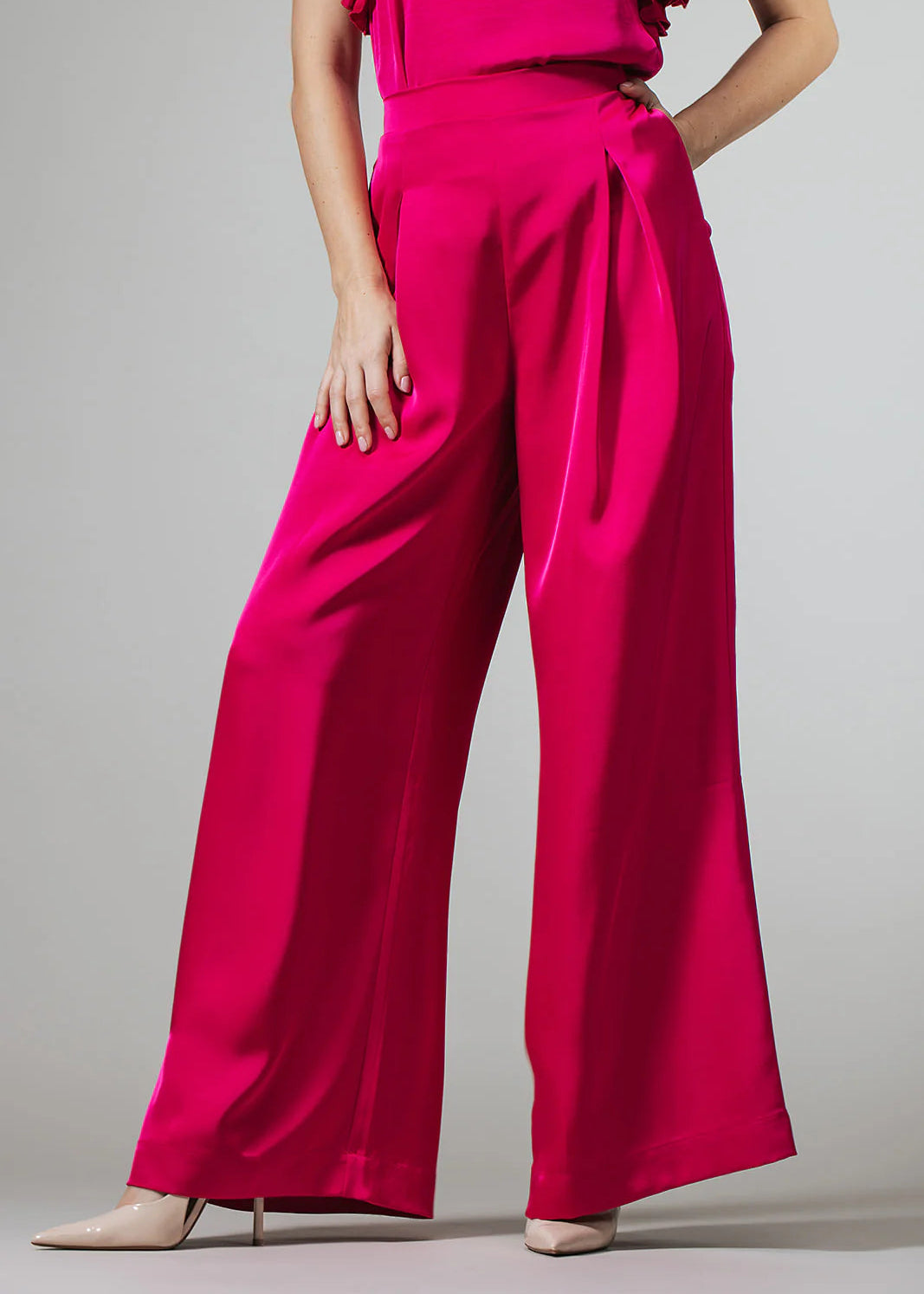 Label Dot broek Rumi | Fuchsia