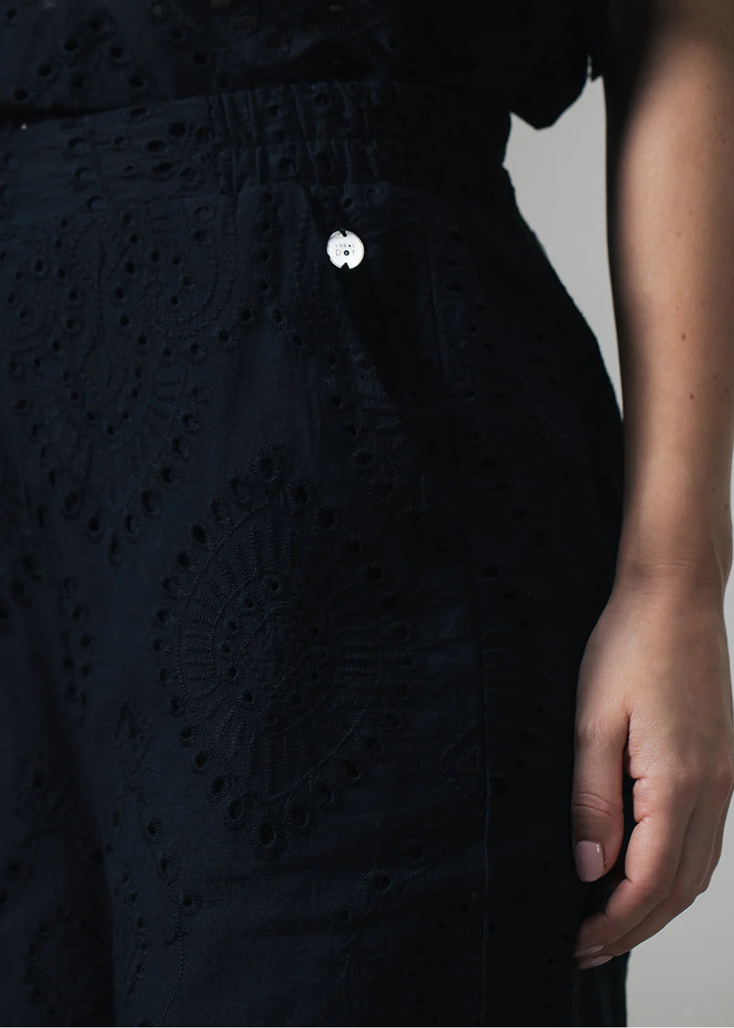 Label Dot palazzo broek Rima | Zwart