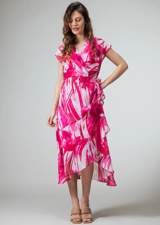 Label Dot jurk Sabo | Roze multi