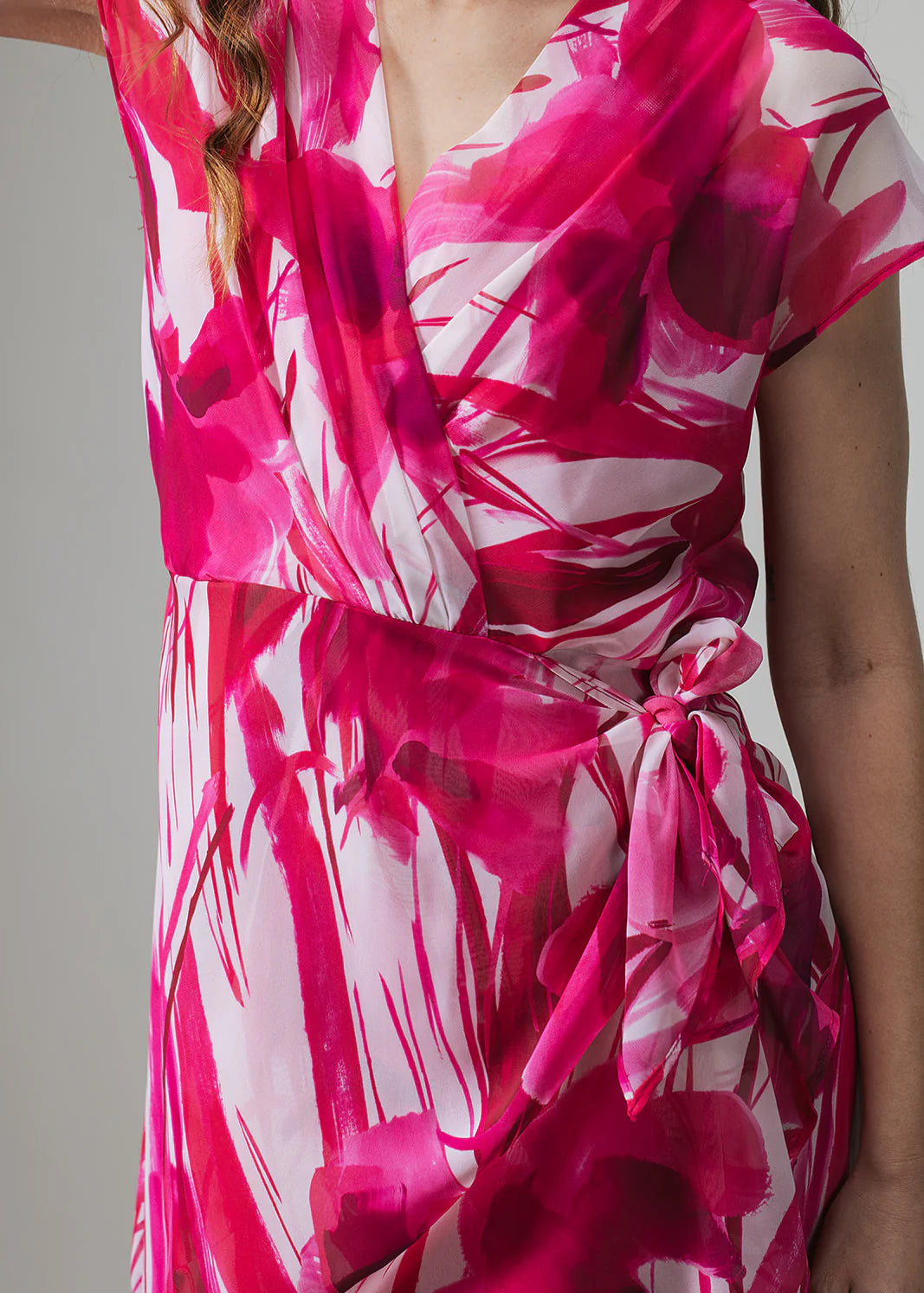 Label Dot jurk Sabo | Roze multi