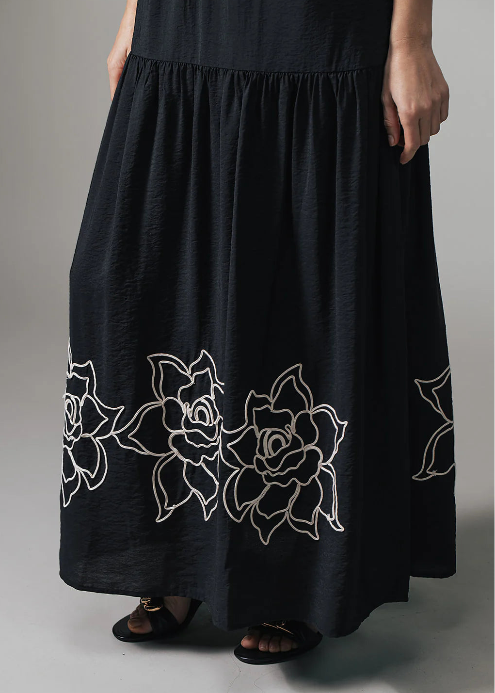 Label Dot palazzo broek Rima | Zwart