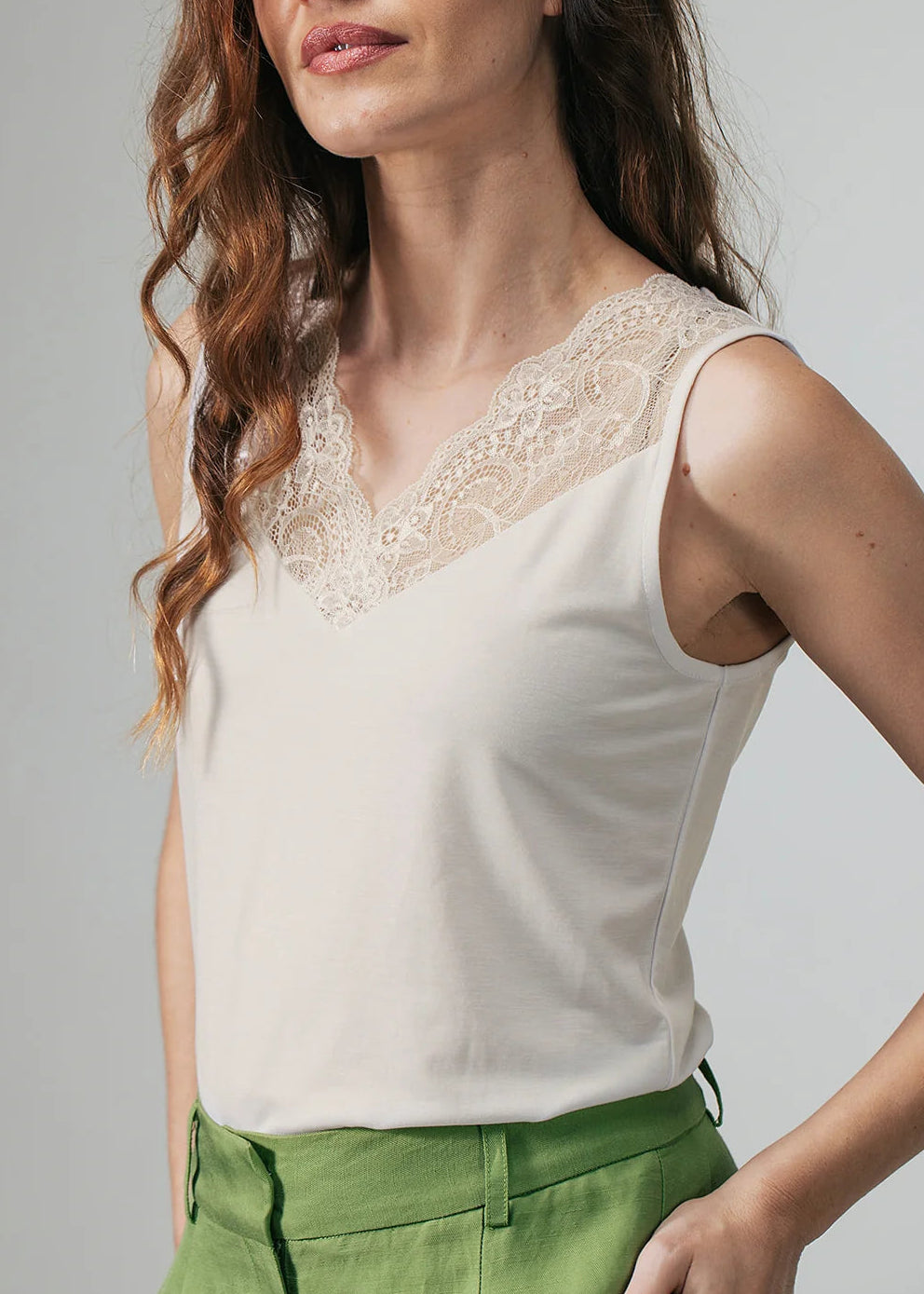 Label Dot Max Off white top