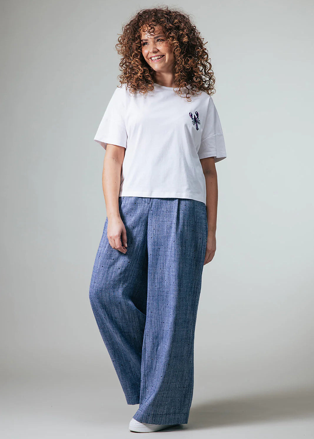 Label Dot Mara | Blauw / Wit