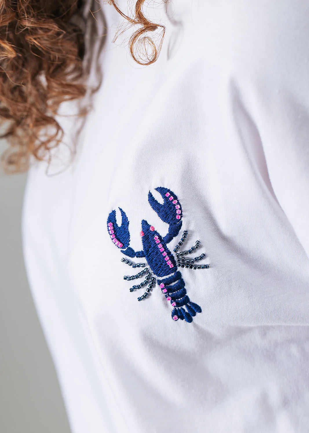 Label Dot Mara | Blauw / Wit