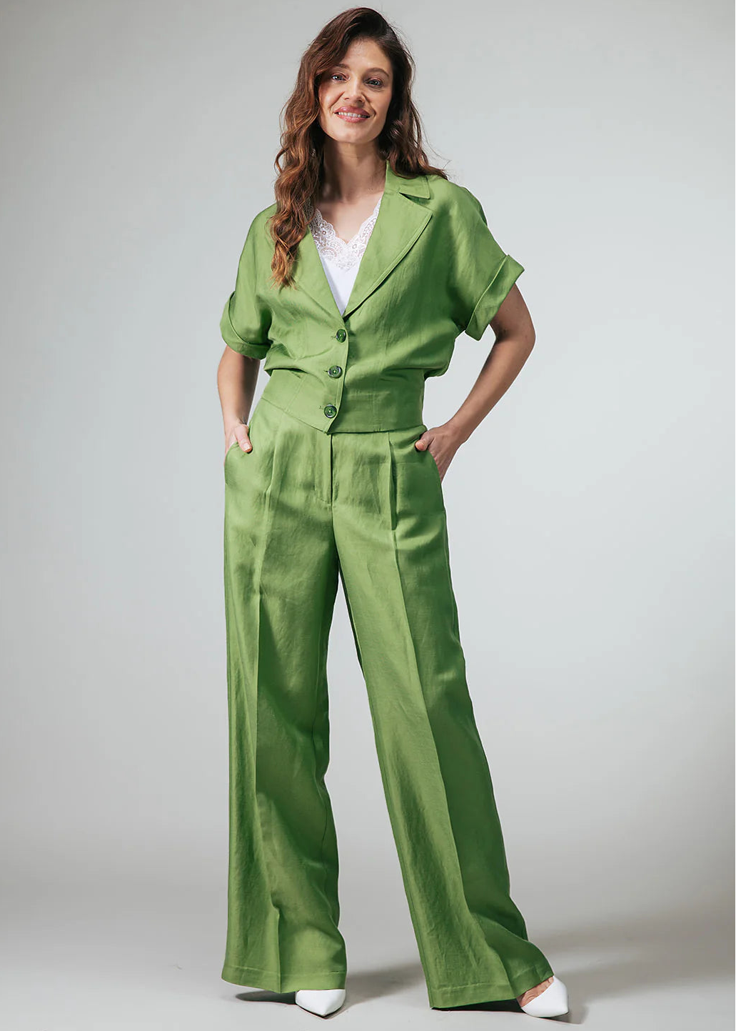 Label Dot blazer Lot | Groen
