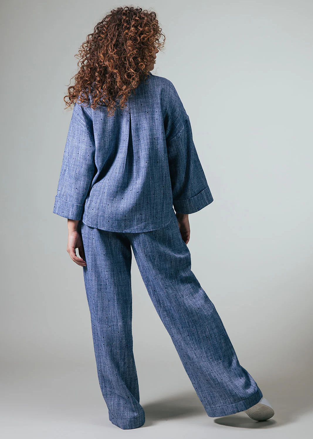 Label Dot Amber | Donker blauw