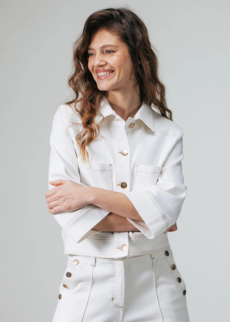 Label Dot Liva Off white jasje