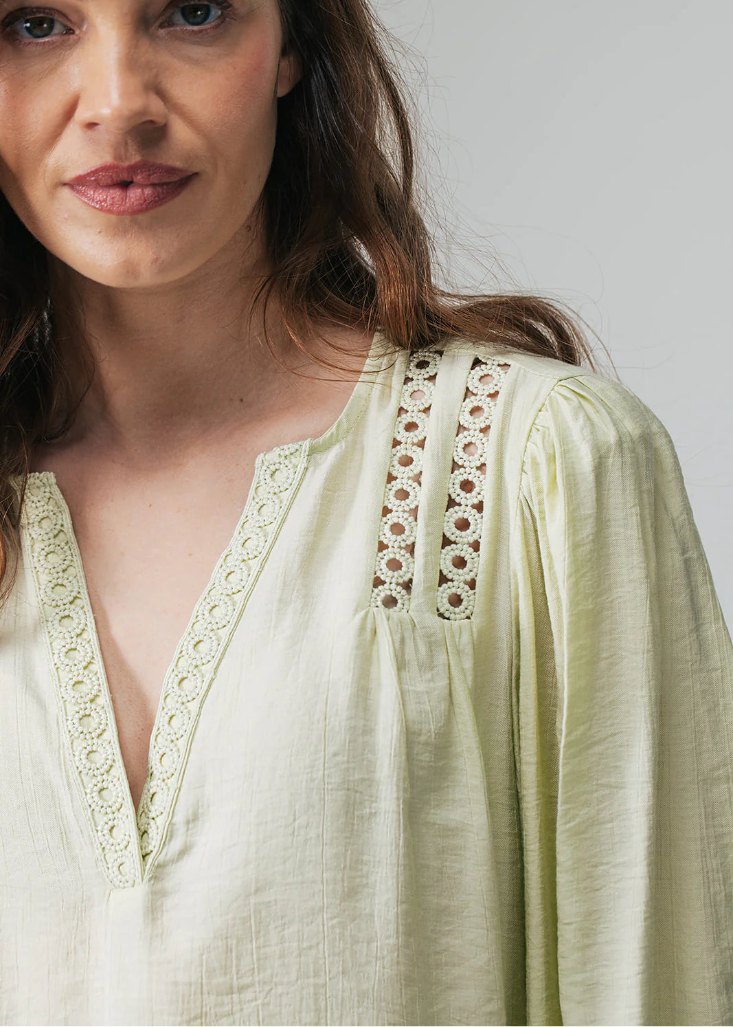Label Dot blouse Addo | Groen