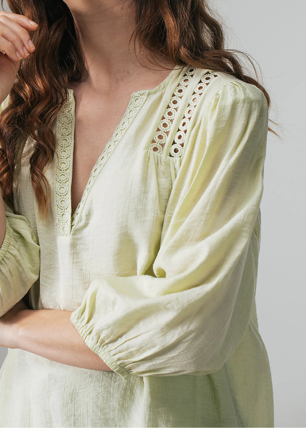 Label Dot blouse Addo | Groen