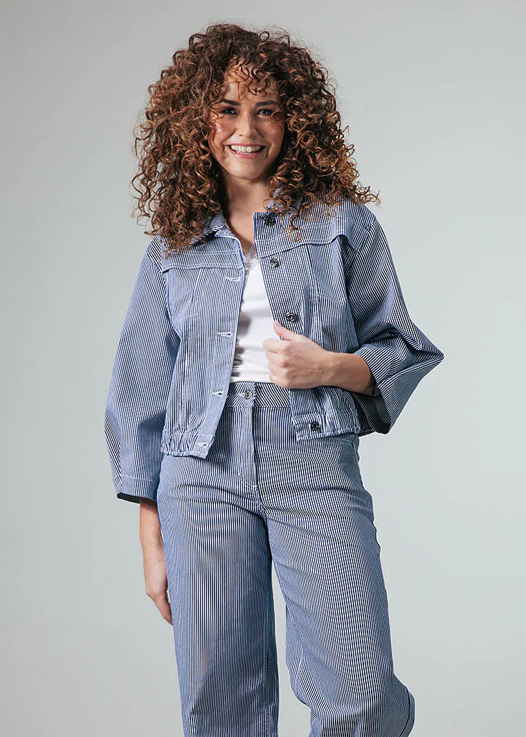 Label Dot Lela | Blauw / Wit