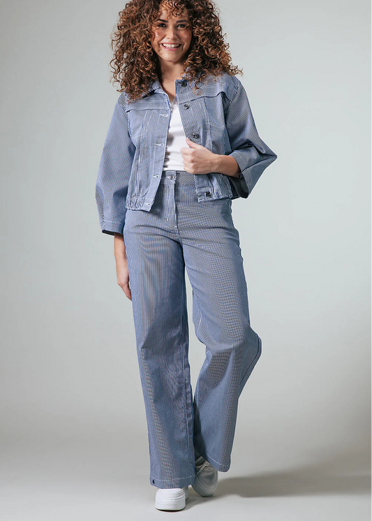 Label Dot Robert | Blauw / Wit