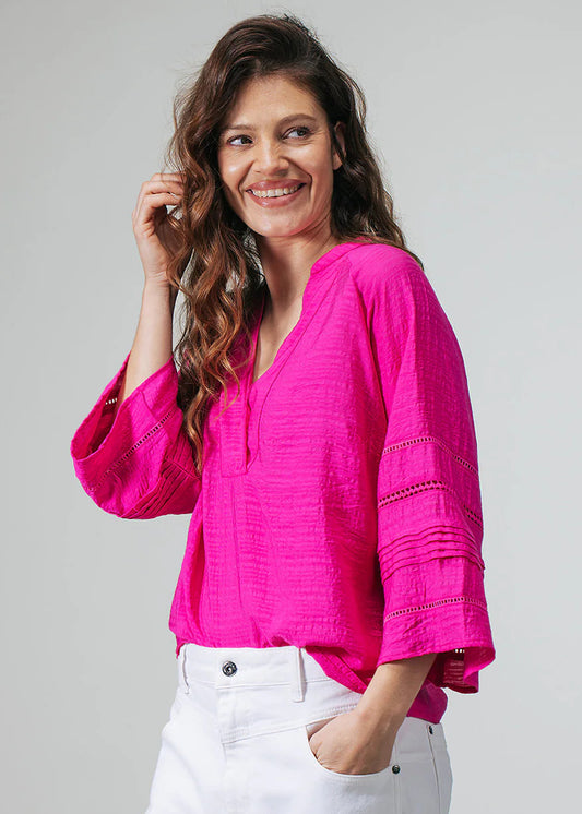 Label Dot blouse Anna | Fuchsia