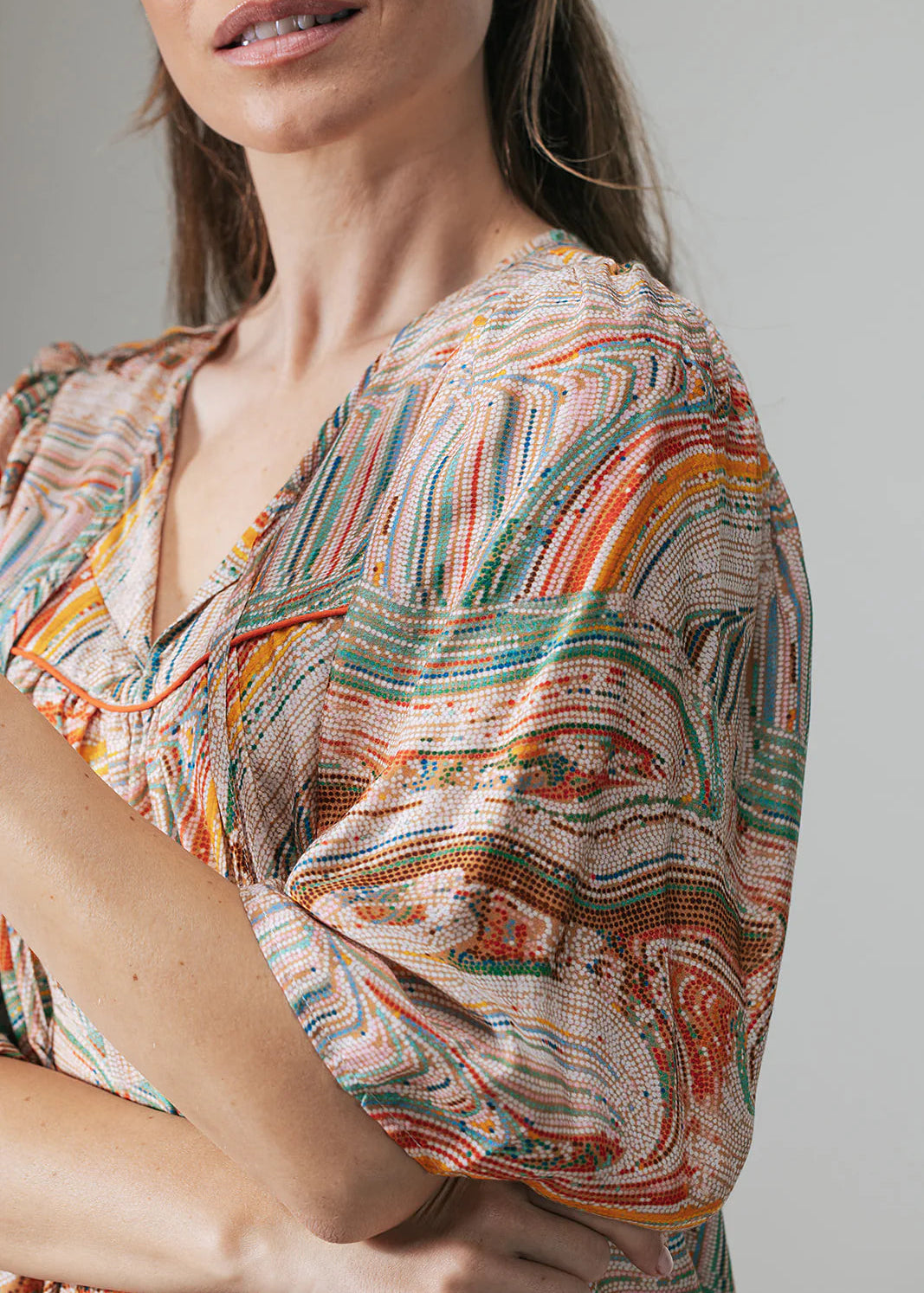 Label Dot Ans Multi blouse