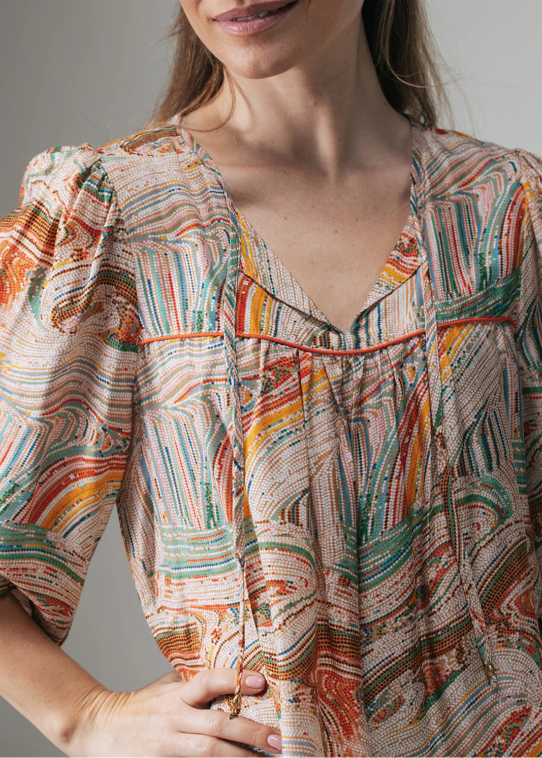 Label Dot Ans Multi blouse