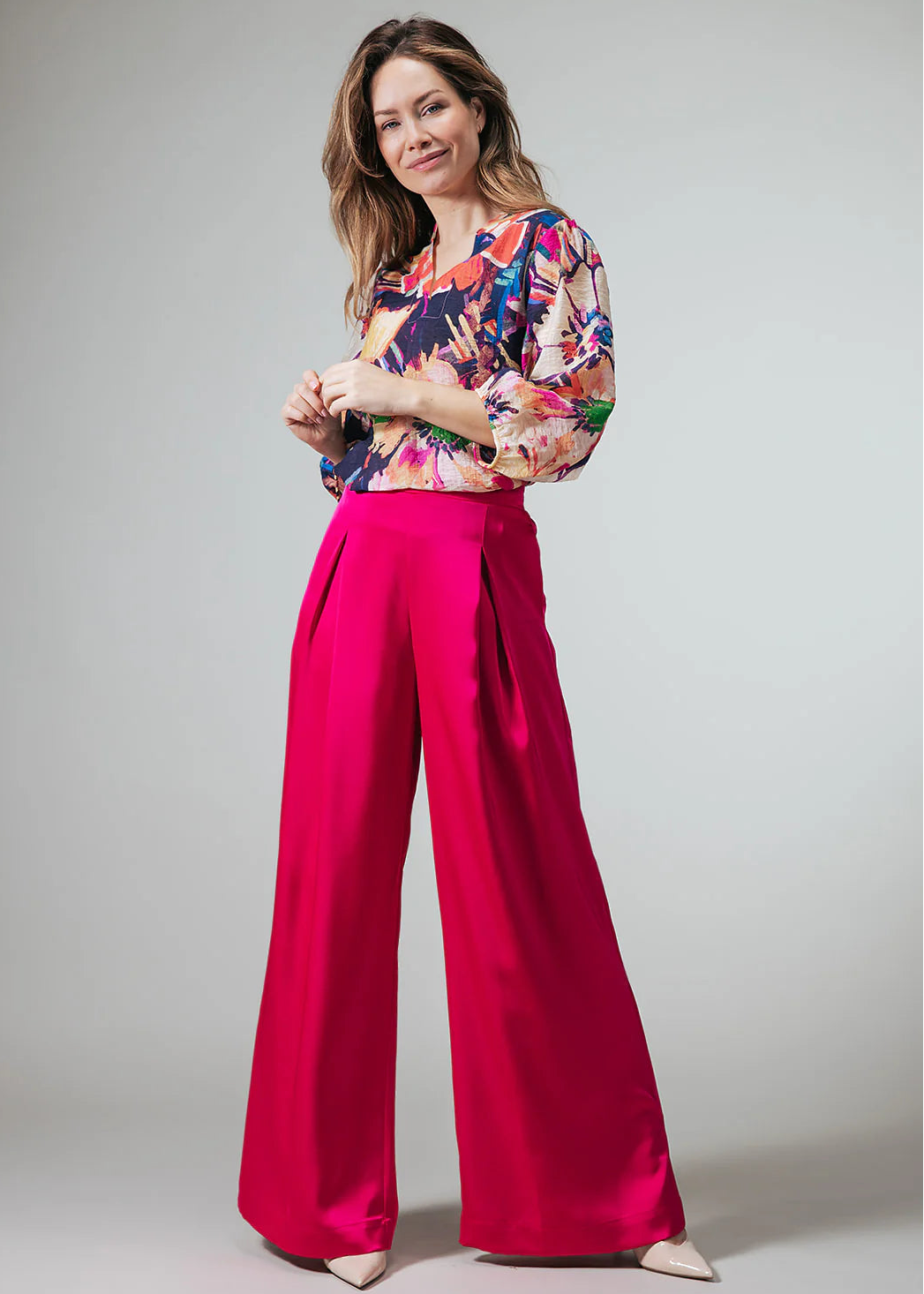 Label Dot blouse Annelies | Blauw multi