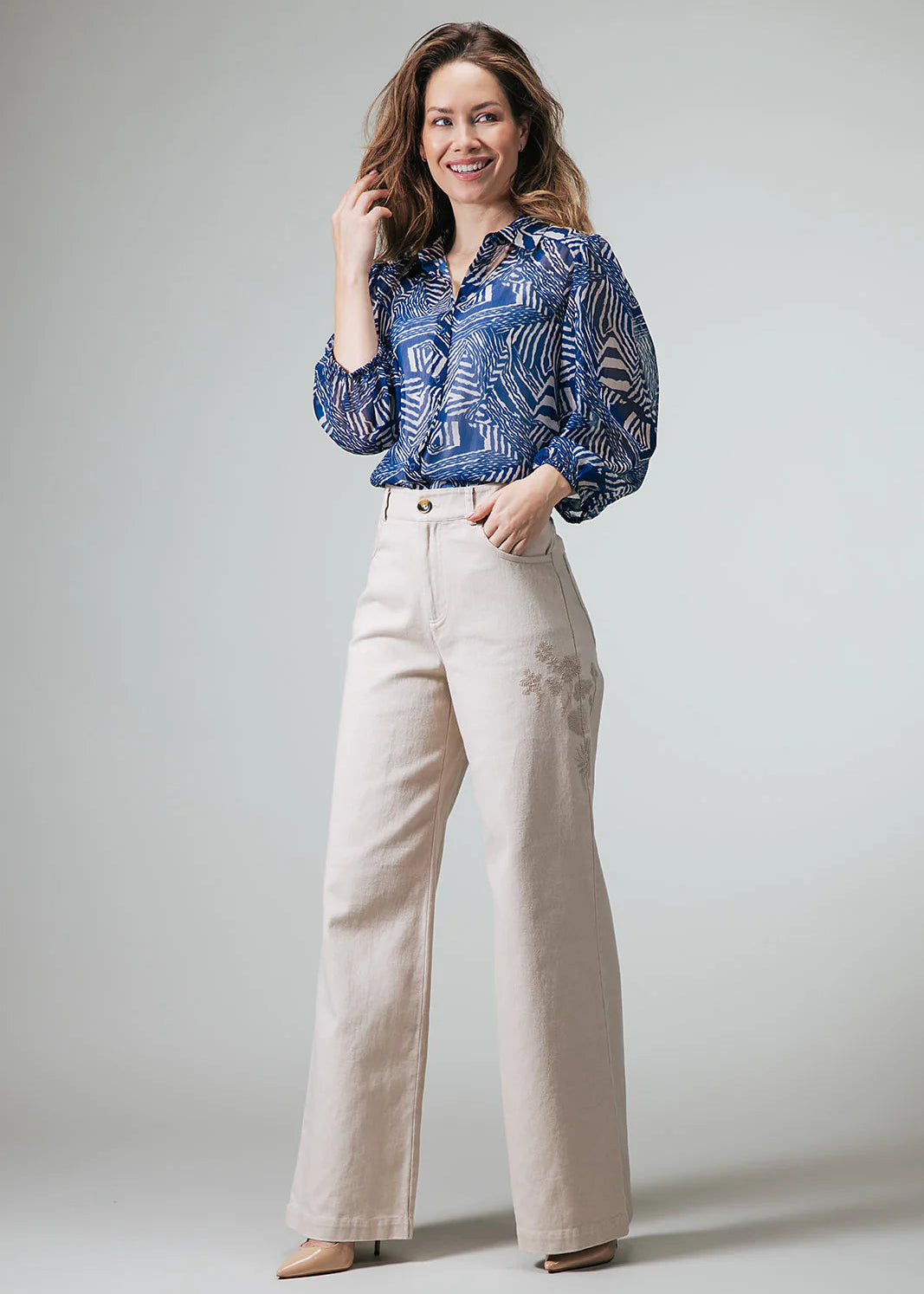 Label Dot Alexis | Blauw multi