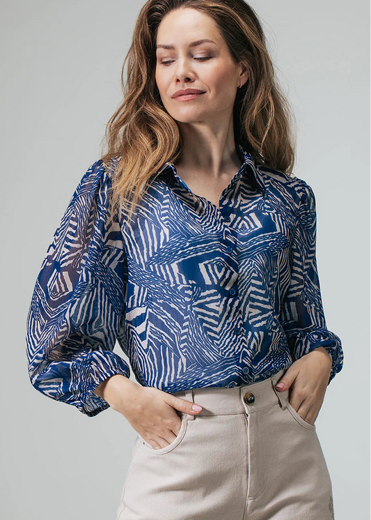 Label Dot Alexis | Blauw multi