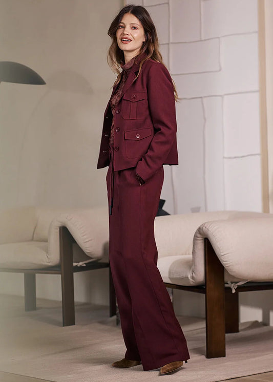 Label Dot Rosan pantalon | Burgundy