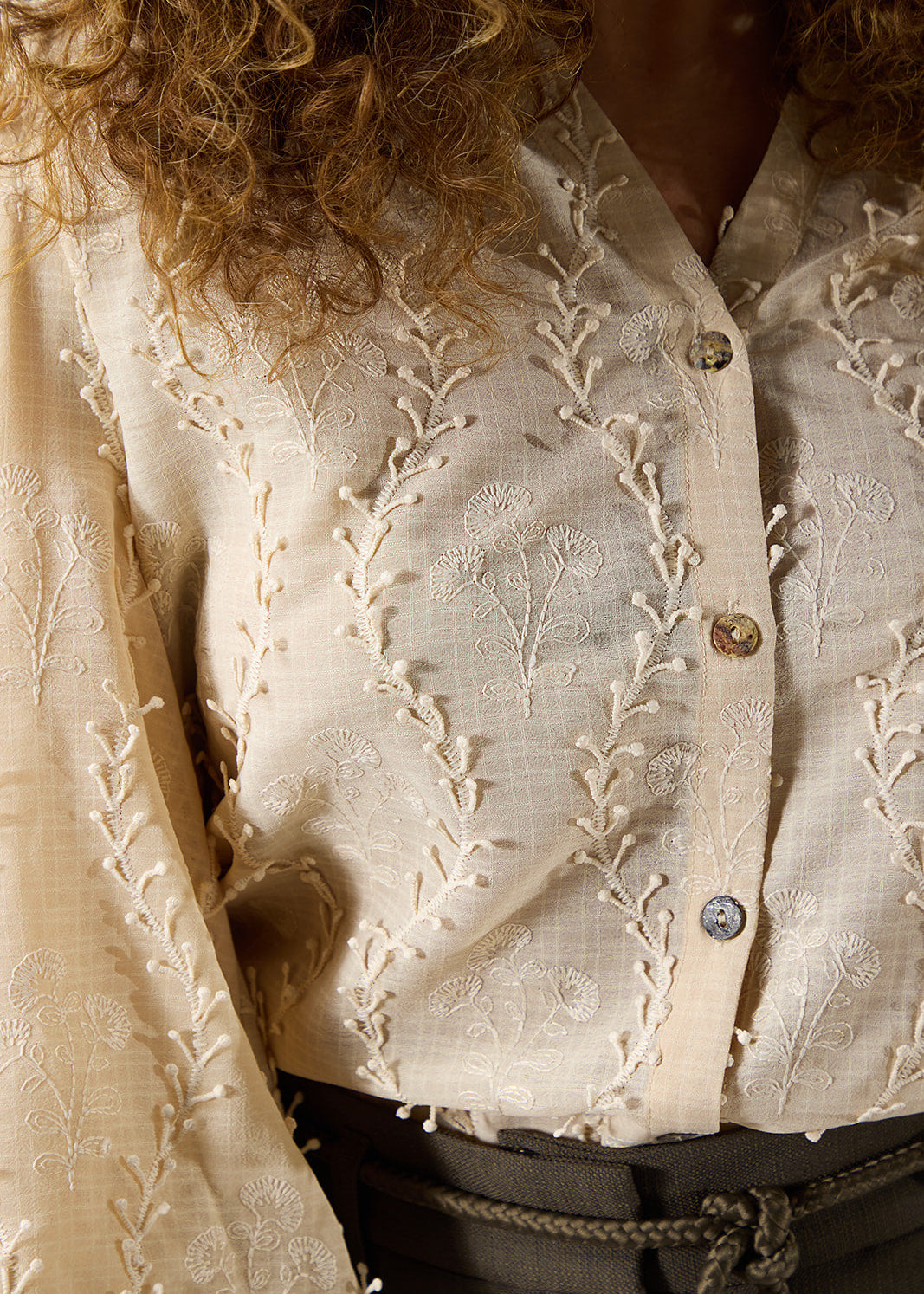 Label Dot blouse Adelien Beige