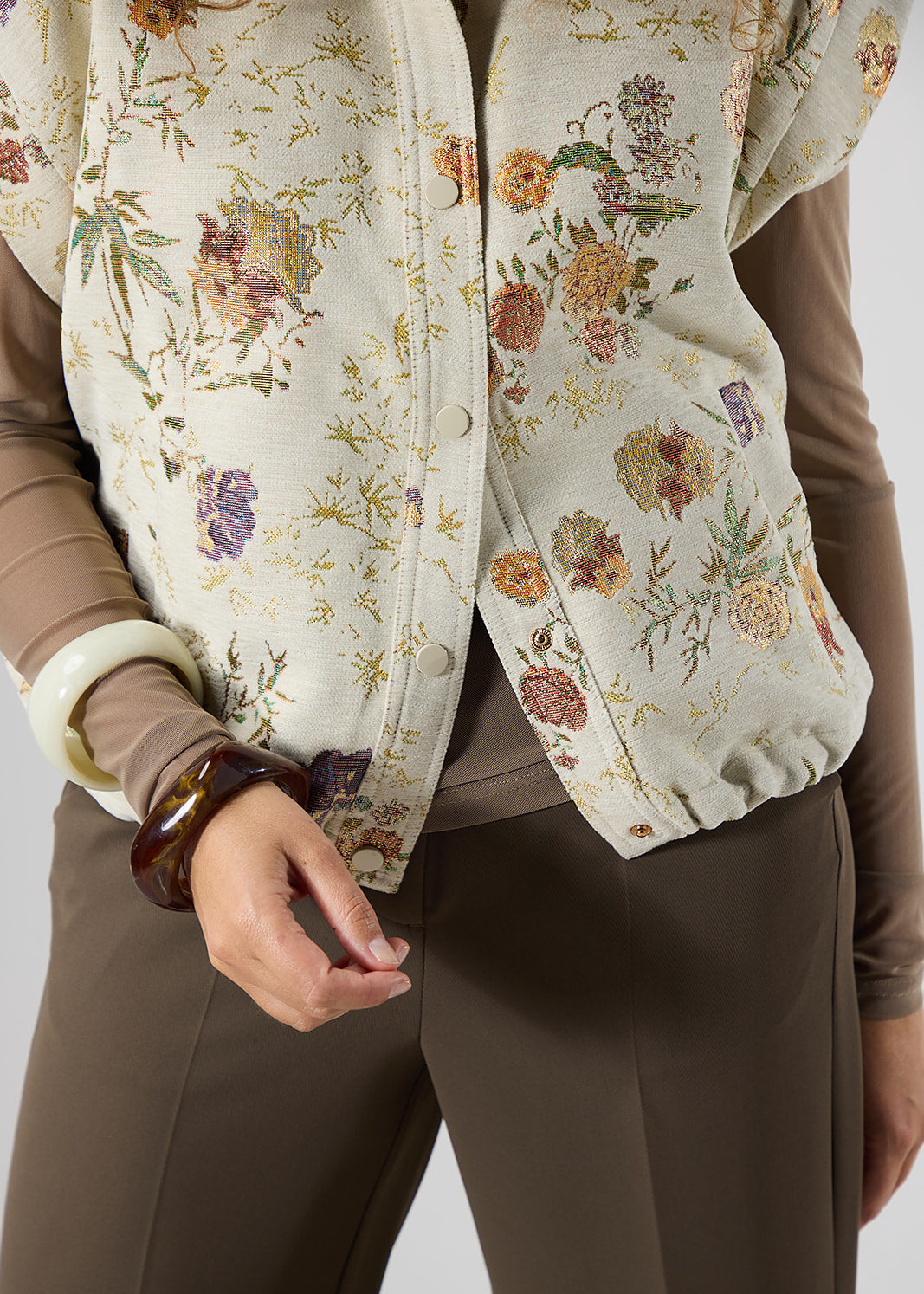 Label Dot blazer Lysanne Off white multi