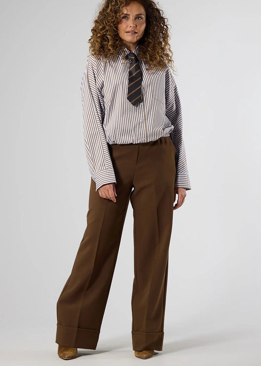 Label Dot broek Reya | Cognac