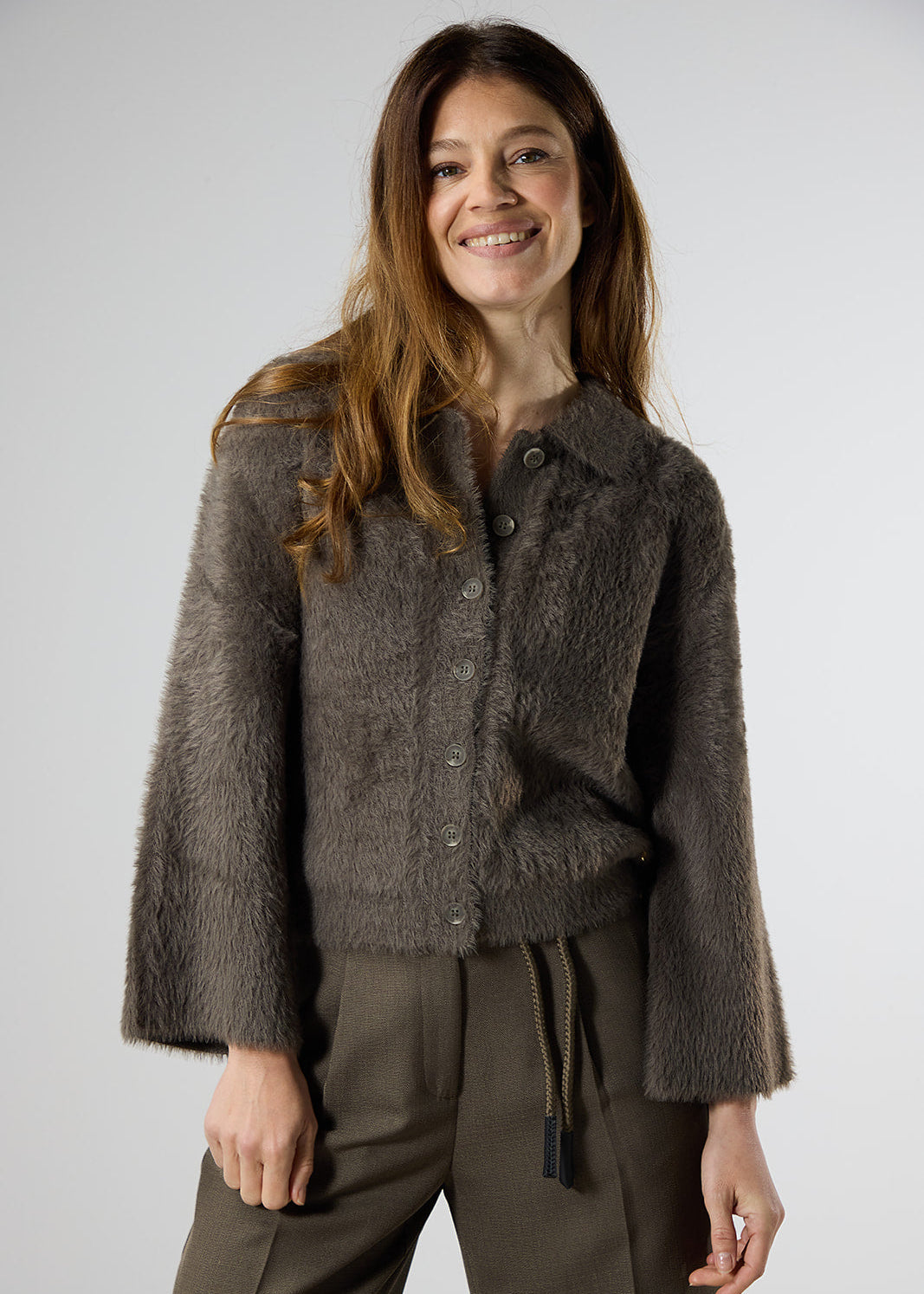 Label Dot vest Netty Groen en Off white