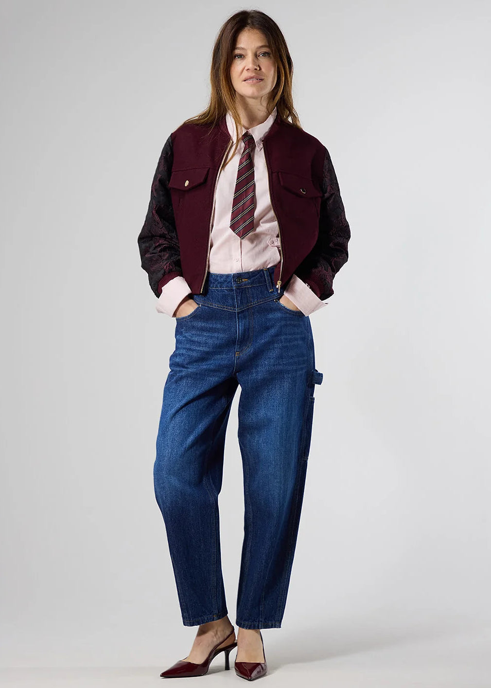 Label Dot Mason broek Blue | Donker blauw