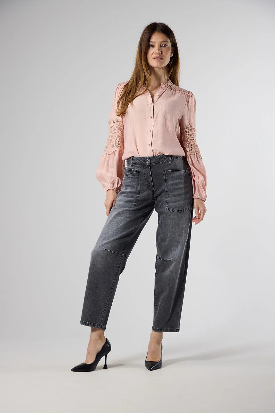 Label Dot blouse Auralie blouse | dusty pink