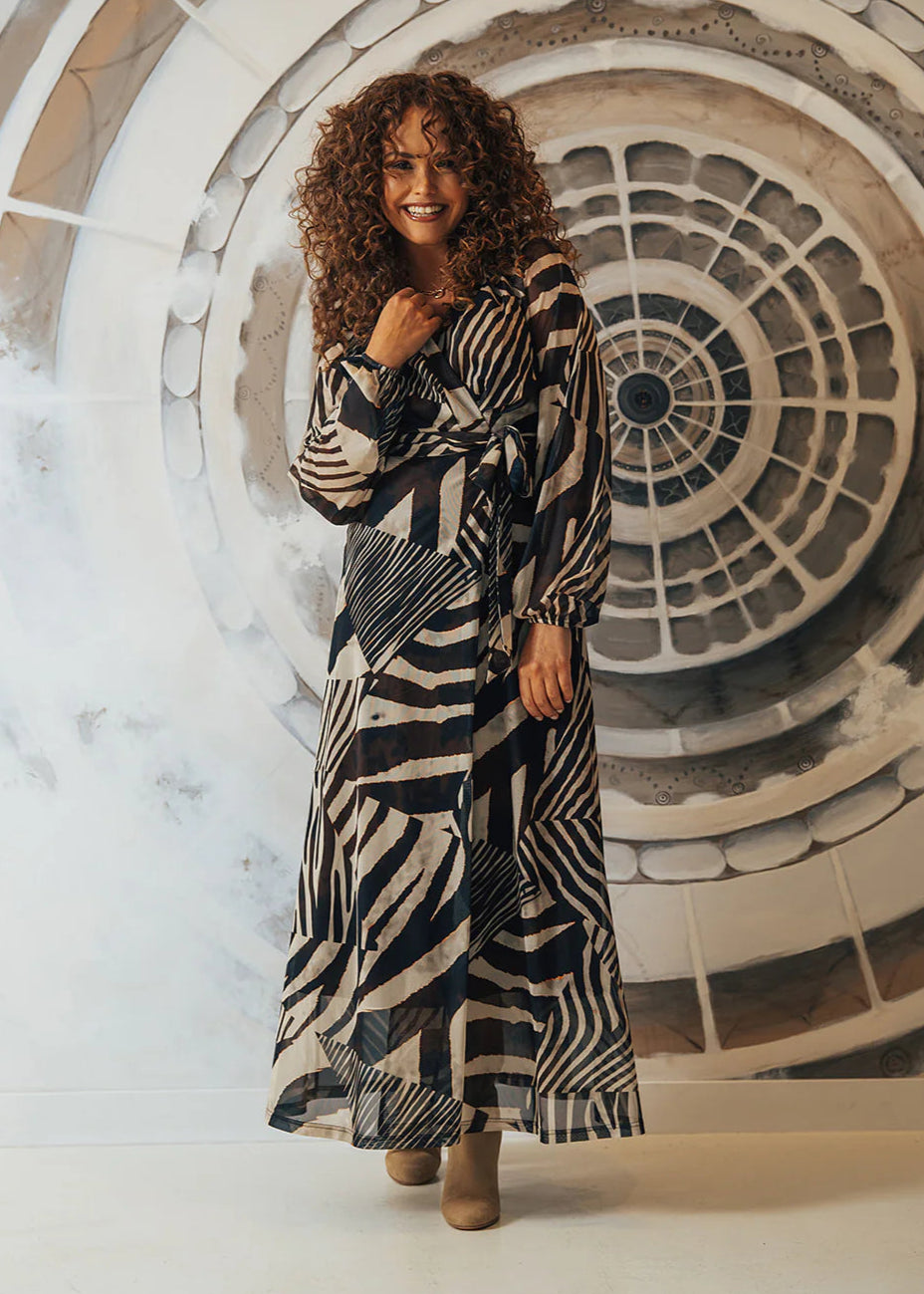 Label Dot Sophia Jurk | Bruin multi