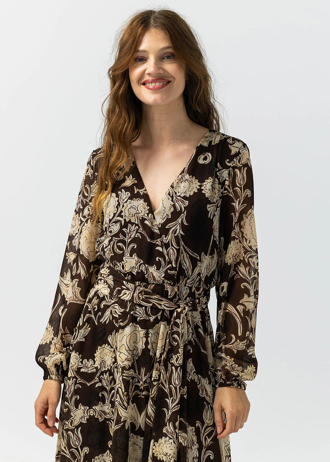 Label Dot Sonja Jurk | Bruin multi