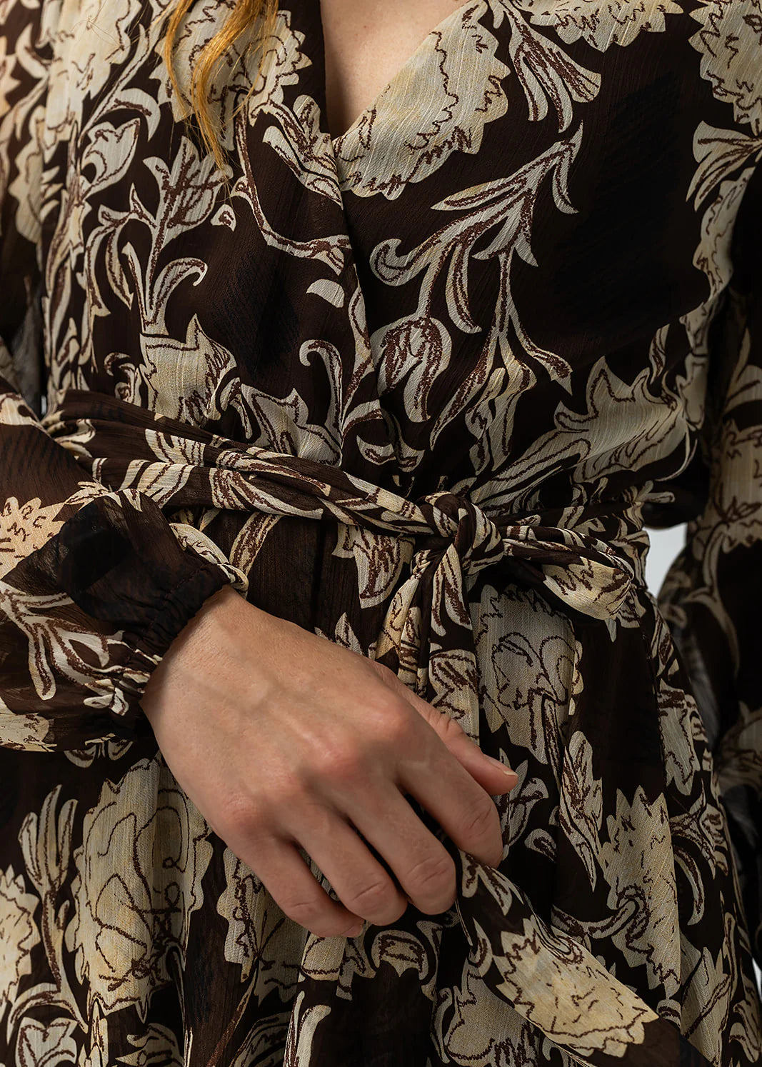 Label Dot Sonja Jurk | Bruin multi