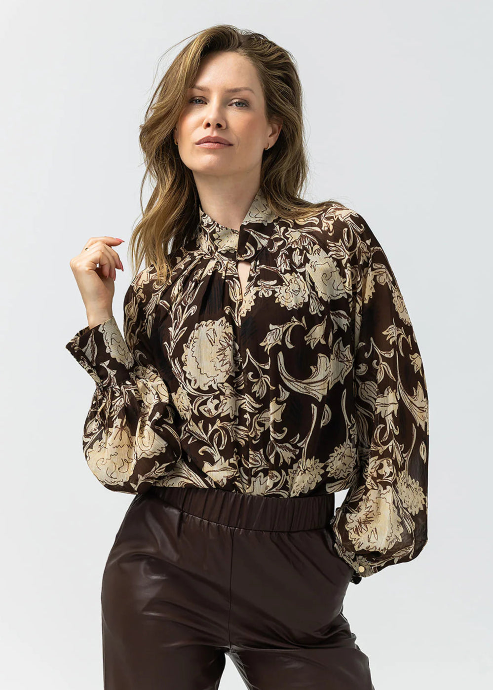 Label Dot Adda Blouse | Bruin multi
