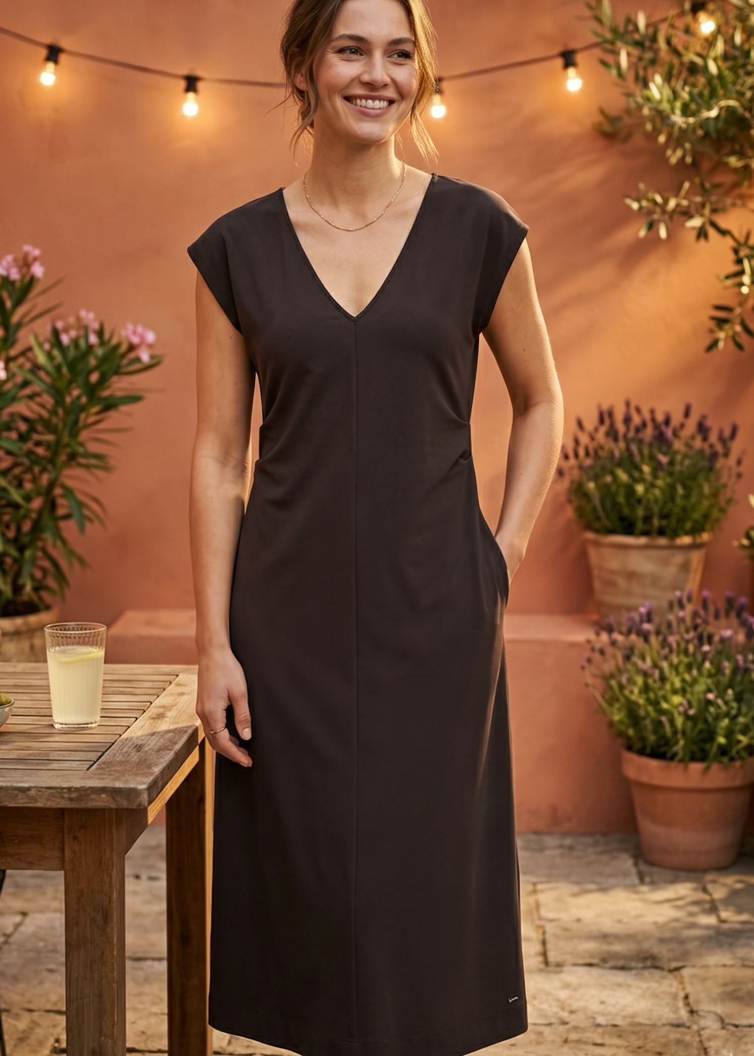 Lady Day – Doris Dress – Dark brown