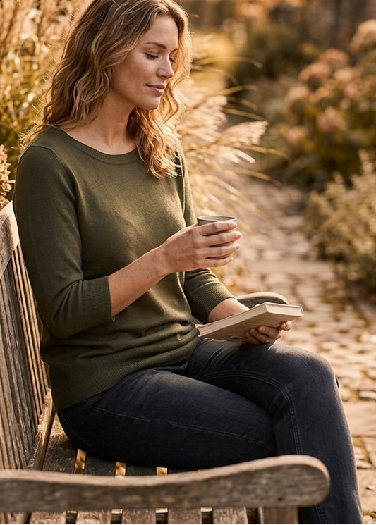 Lady Day – Eva Sweater – Deep forest