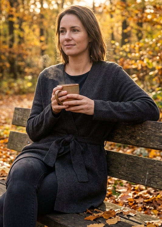Lady Day – Maggie Cardigan – Dark brown