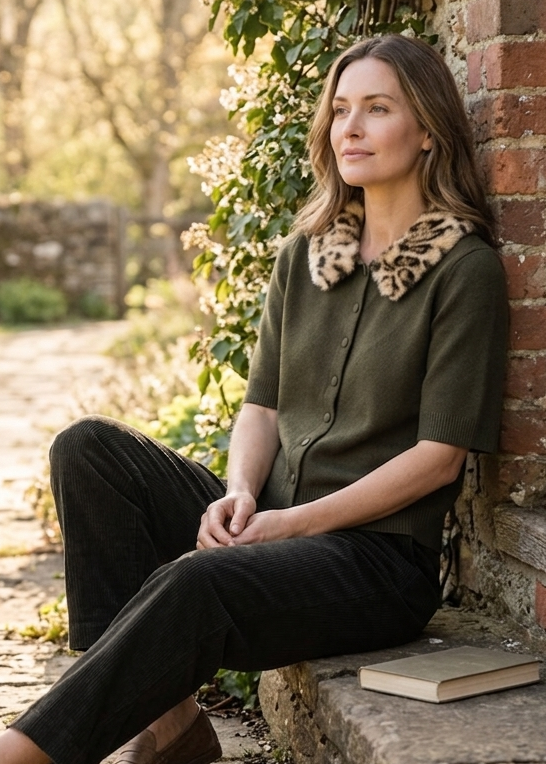 Lady Day – Marlot Cardigan – Deep forest