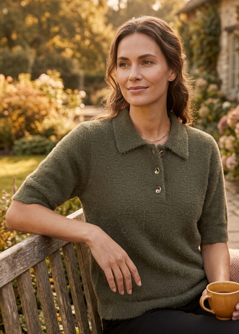Lady Day – Tesely Sweater – Deep forest