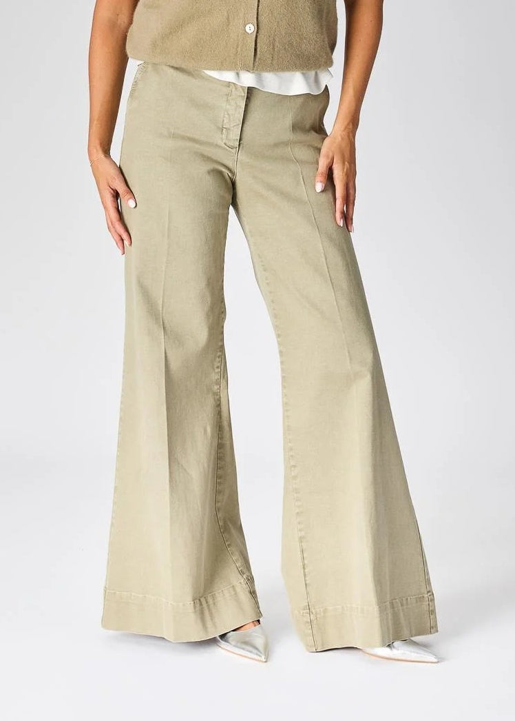 Lalotti Debardeur met knopen - Khaki broek