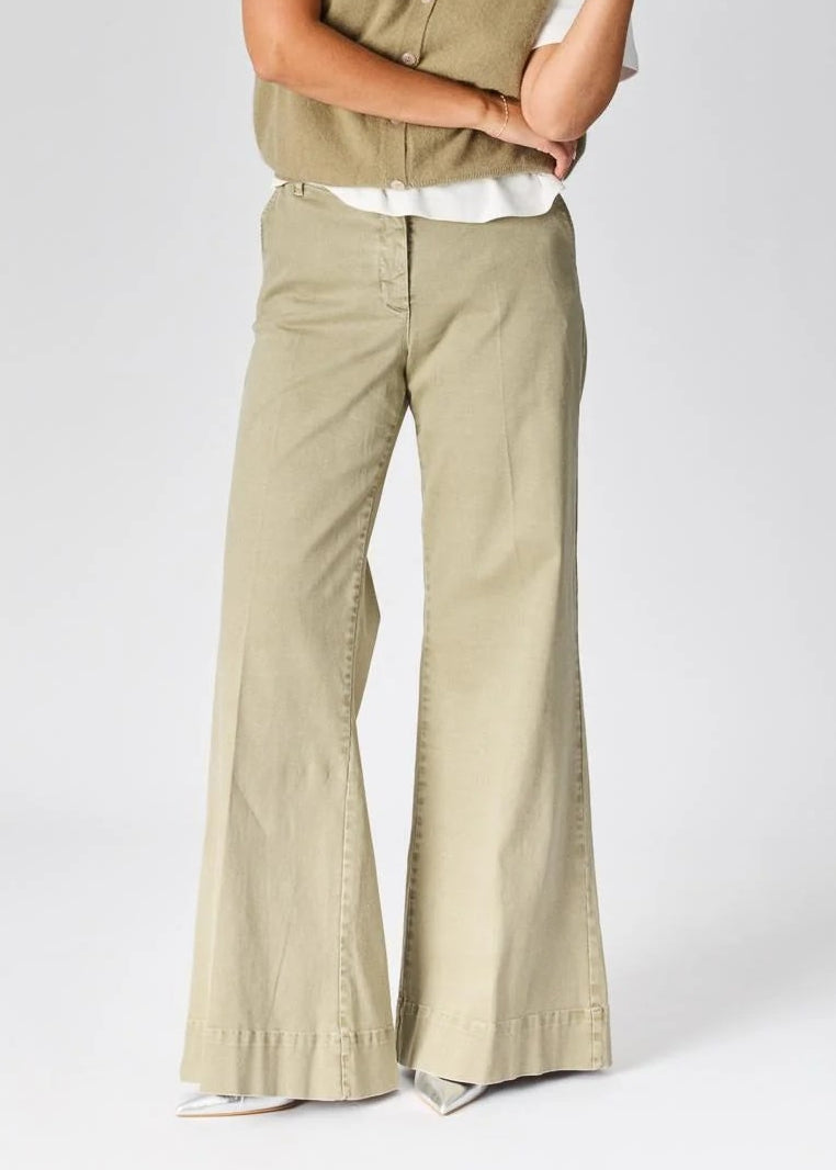 Lalotti Debardeur met knopen - Khaki broek