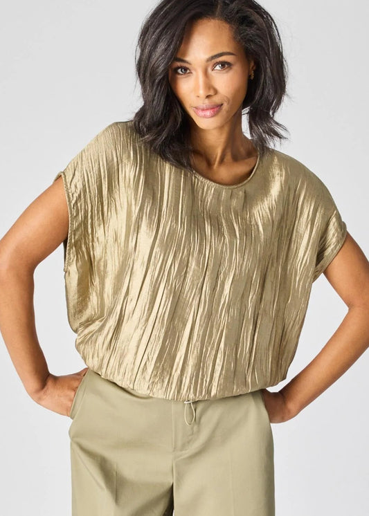 Lalotti Top in frippé stof - Pistache