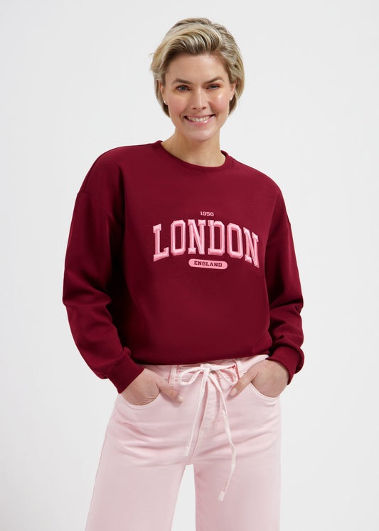 Lady Day – London Sweater – Burgundy