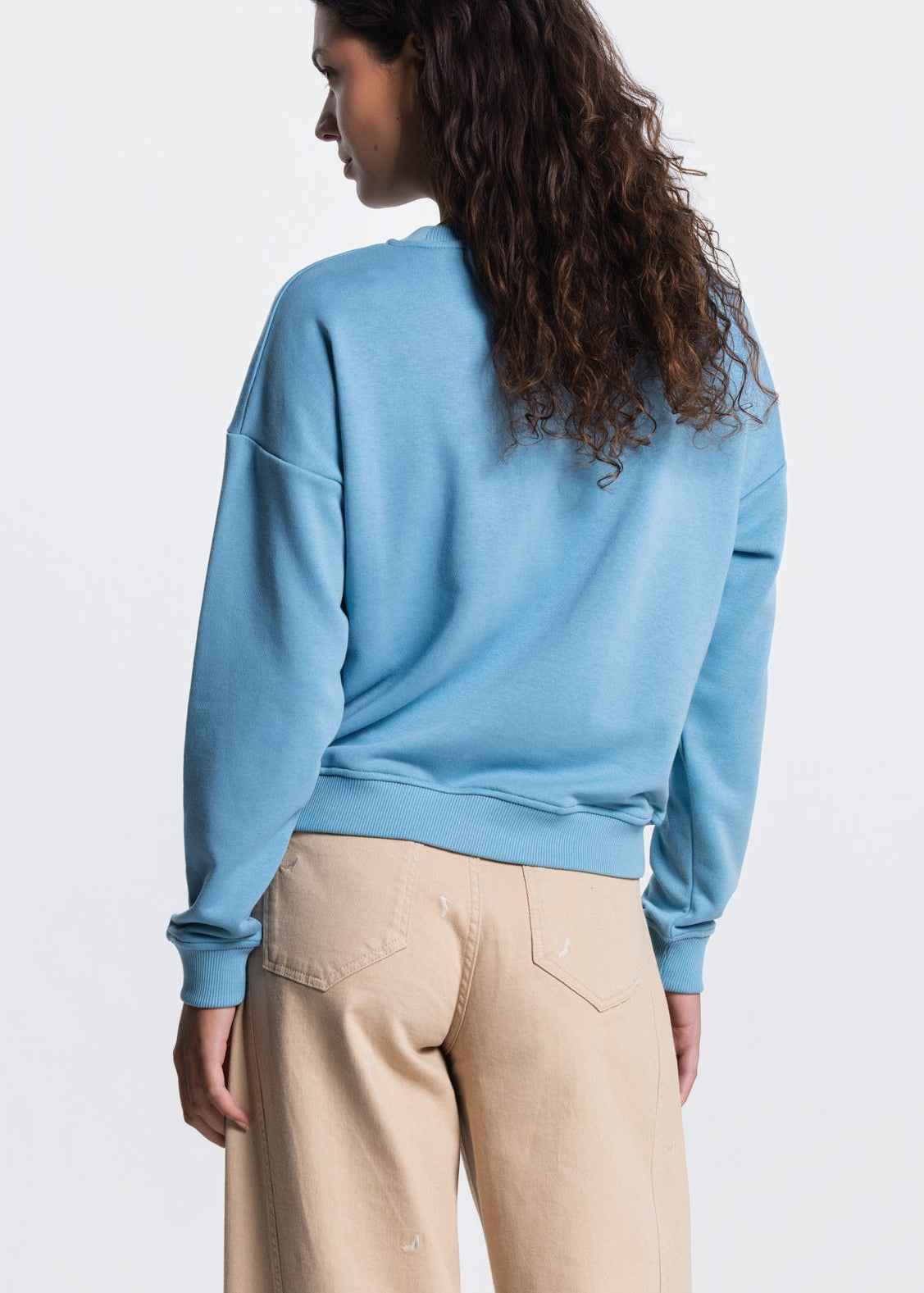 Jansen Amsterdam MAIKA TRUI SW 165 sweat long sleeve satin flowers embroidery MAIKA SS26