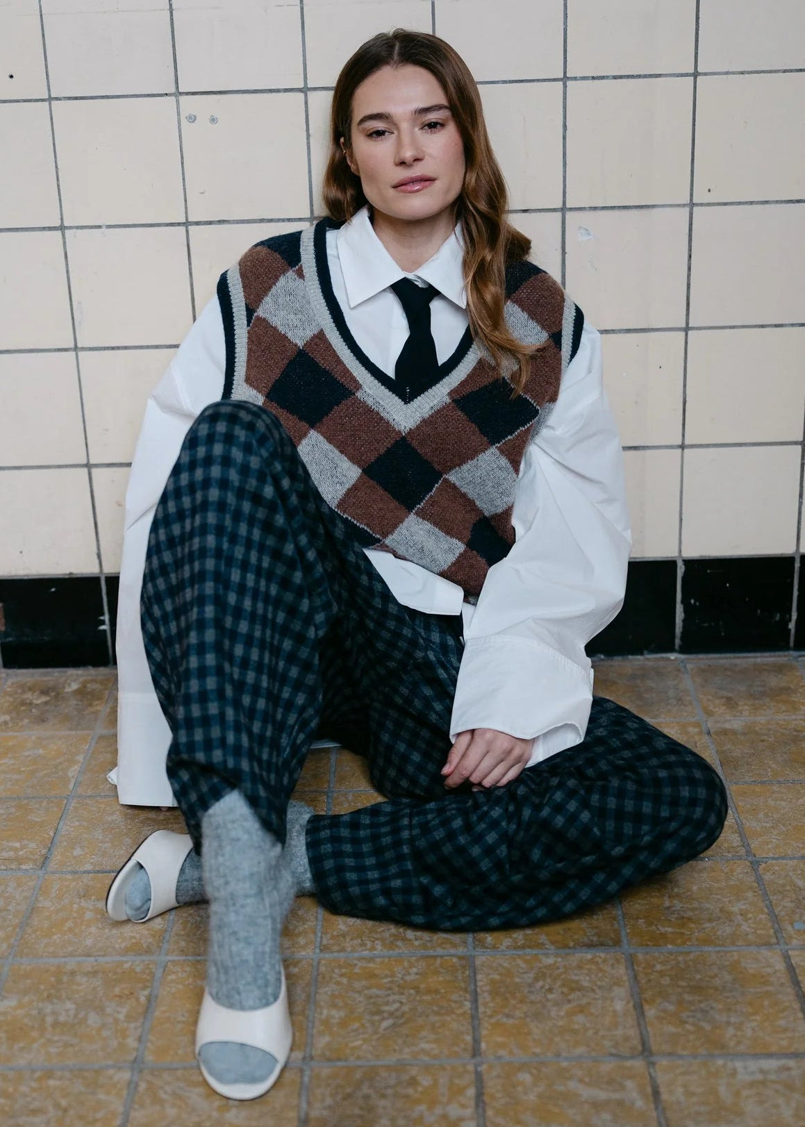 Aimee the Label MalaysiaW6 Waistcoat | Check
