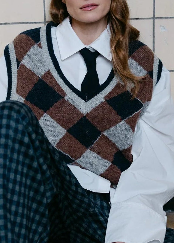 Aimee the Label MalaysiaW6 Waistcoat | Check