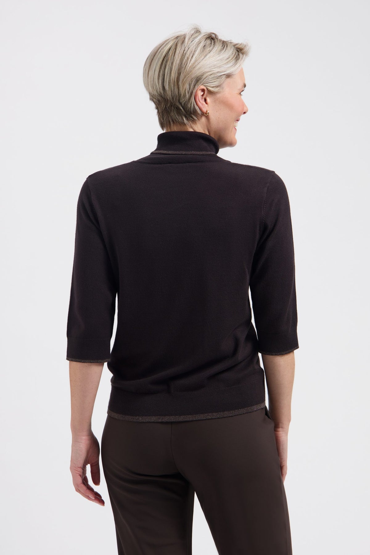 Lady Day – Lenora Sweater – Dark brown