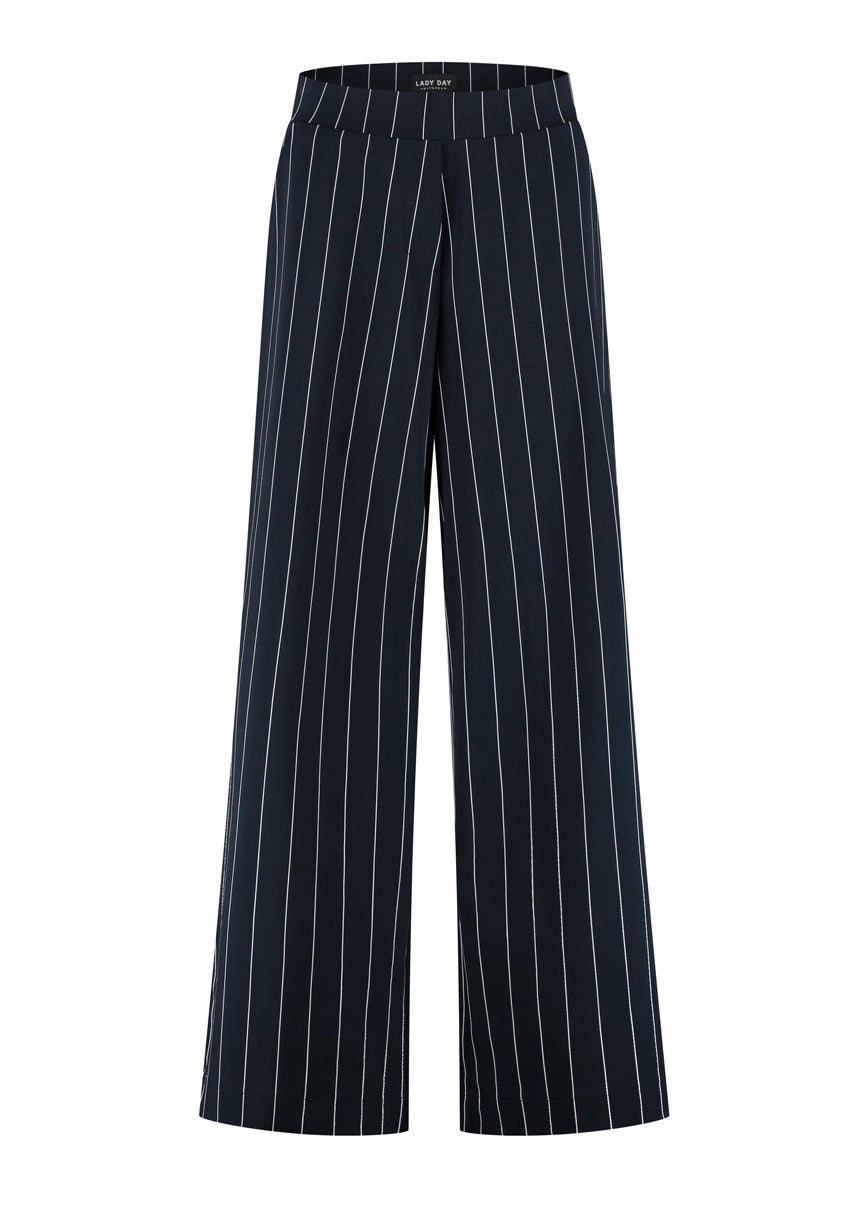 Lady Day – Mille Trousers – Blue/Simple white