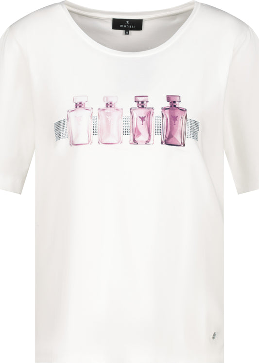Monari T-Shirt mit Flakon-Print, 1/2 Arm