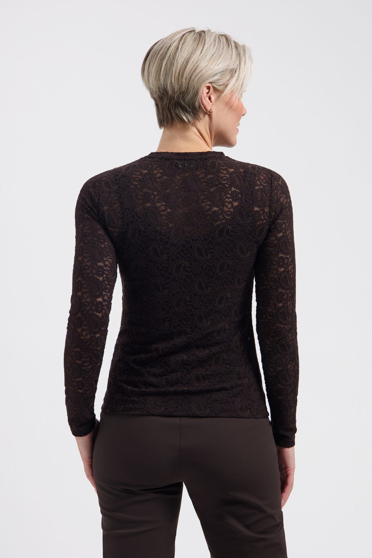 Lady Day – Joss Travel paisley Top – Dark brown